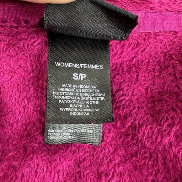 The North Face Women’s Magenta Pink Osito Teddy Full Zip Jacket S/C37 - Picture 13 of 15